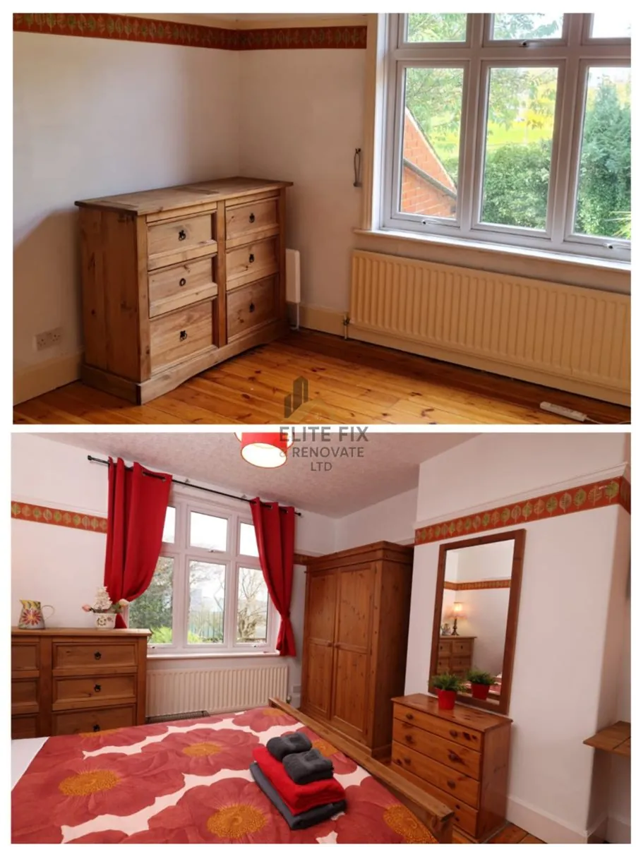 Bedroom before and after makeover